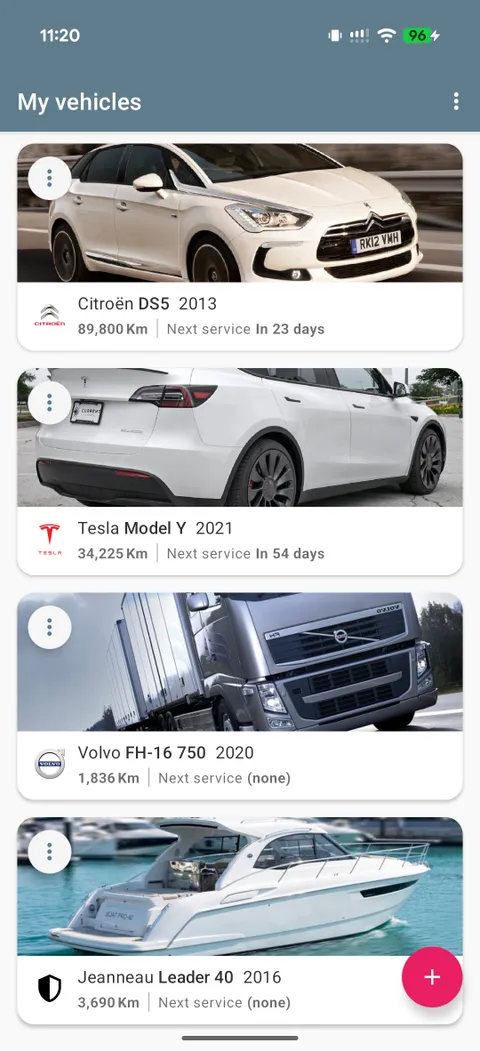 Your fleet, simplified — manage cars, bikes, trucks and boats in one place